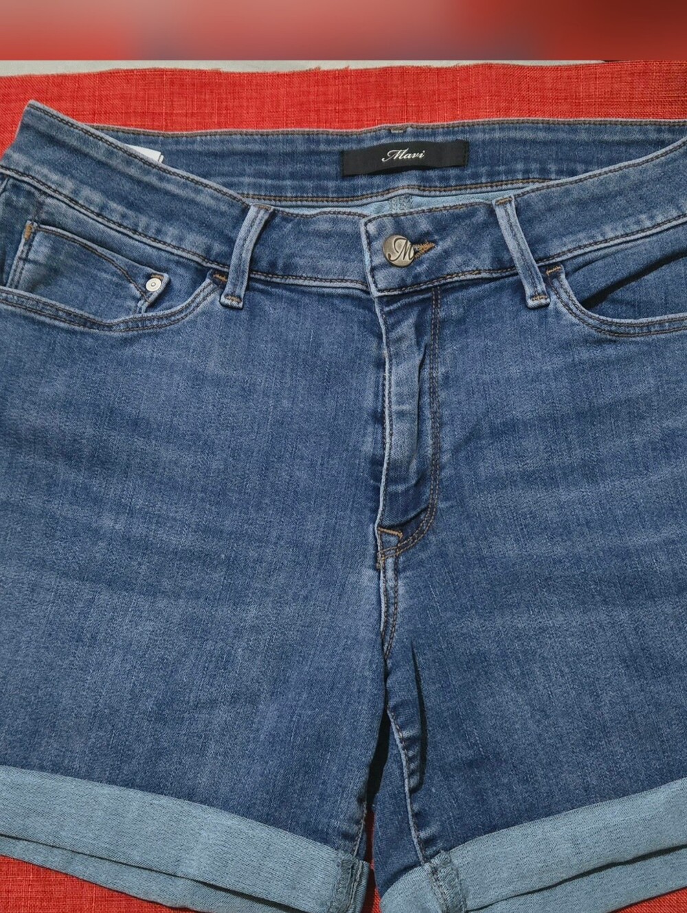 Mavi Y2K light Jean Stretch Shorts Size 10 Great Condition.